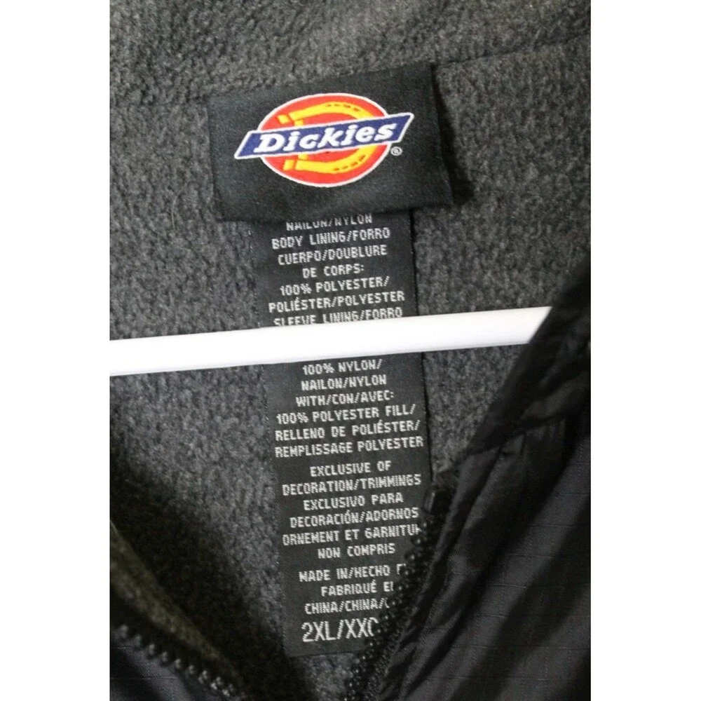 Dickies Storm Jacket Black Full Zip Insulated Outdoor Windbreaker Men's 2XL/XXG - Picture 9 of 11